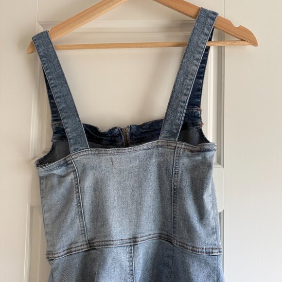 $5 ship! Altar'd State Mini Denim Dress - Size S - Picture 6 of 9